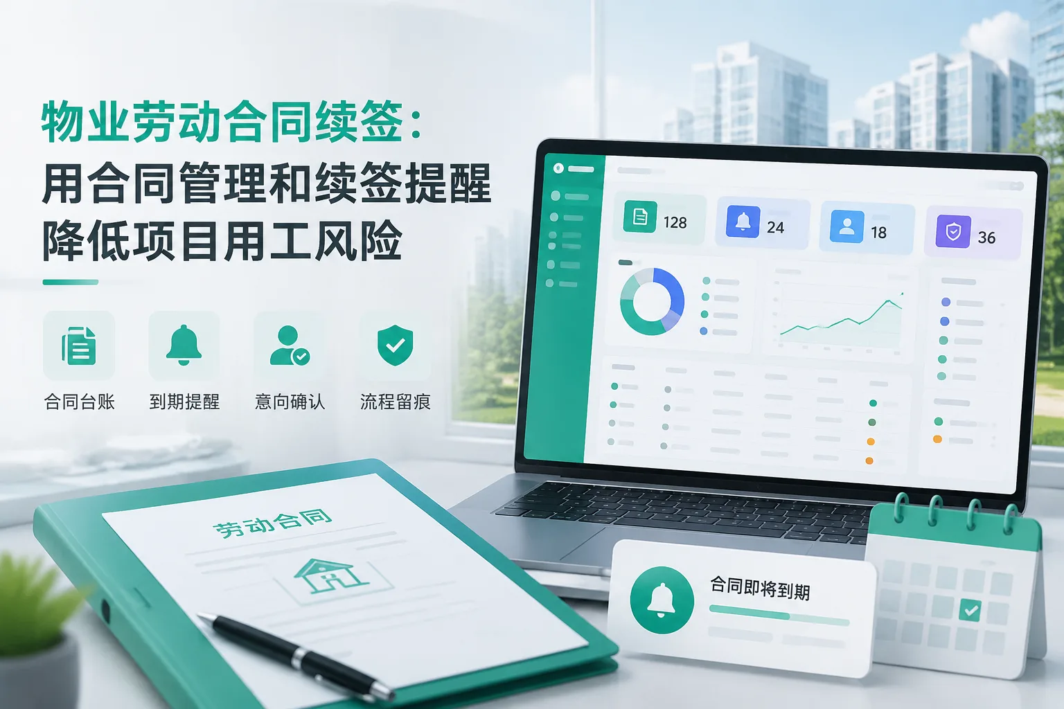 物业劳动合同续签：用合同管理和续签提醒降低项目用工风险文章封面