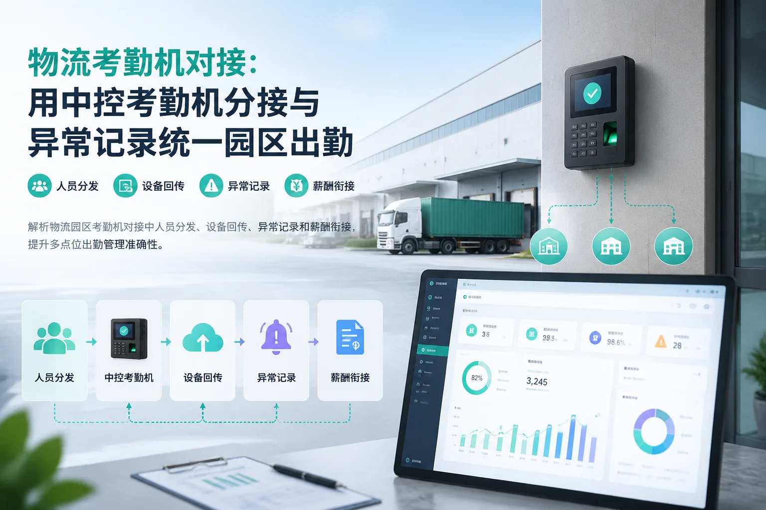 物流考勤机对接：用中控考勤机分发与异常记录统一园区出勤文章封面
