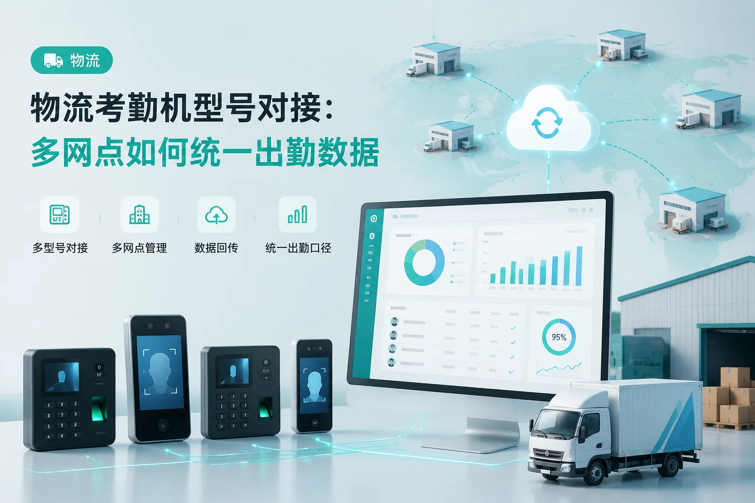 物流考勤机型号对接：多网点如何统一出勤数据文章封面