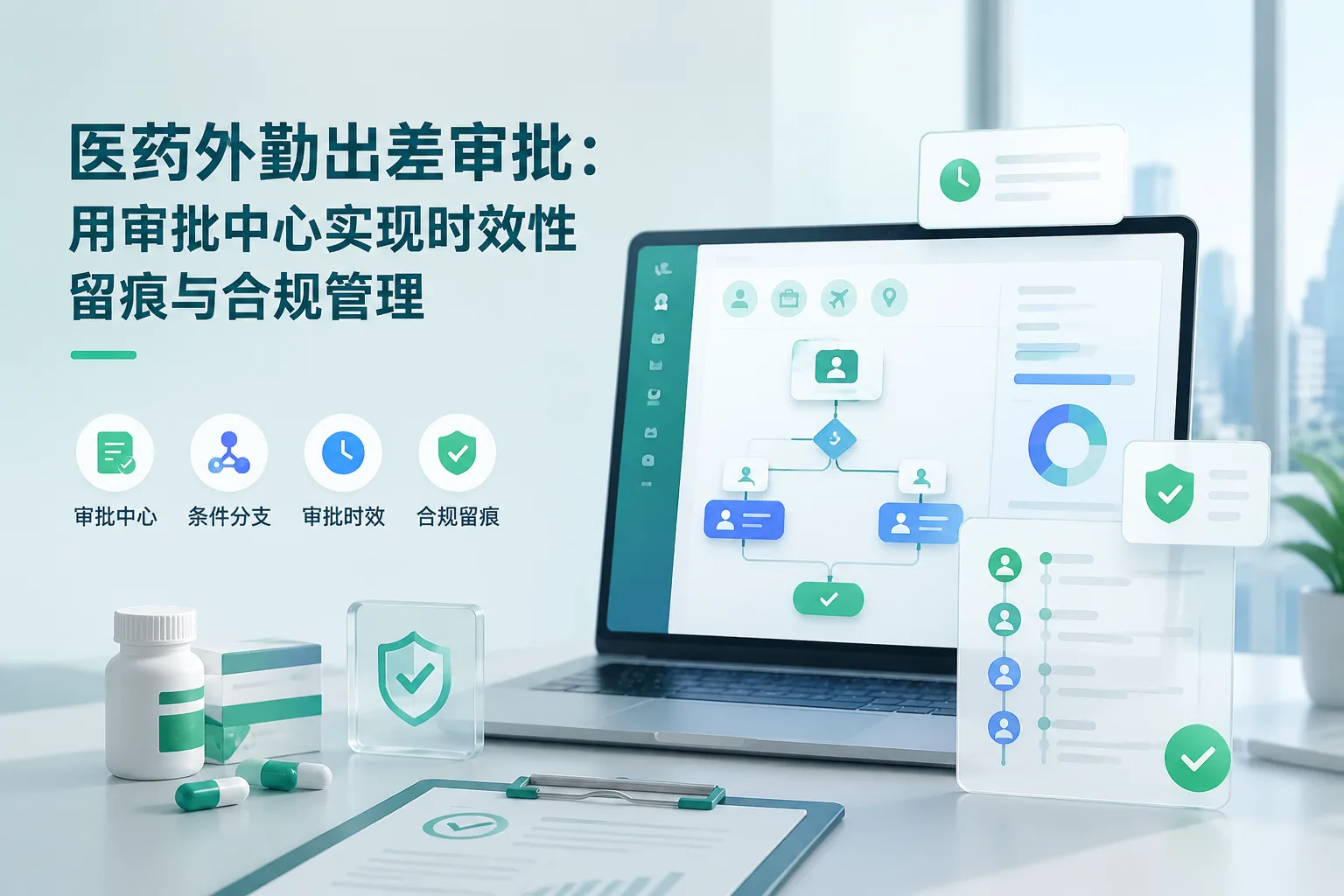 医药外勤出差审批：用审批中心实现时效性留痕与合规管理文章封面