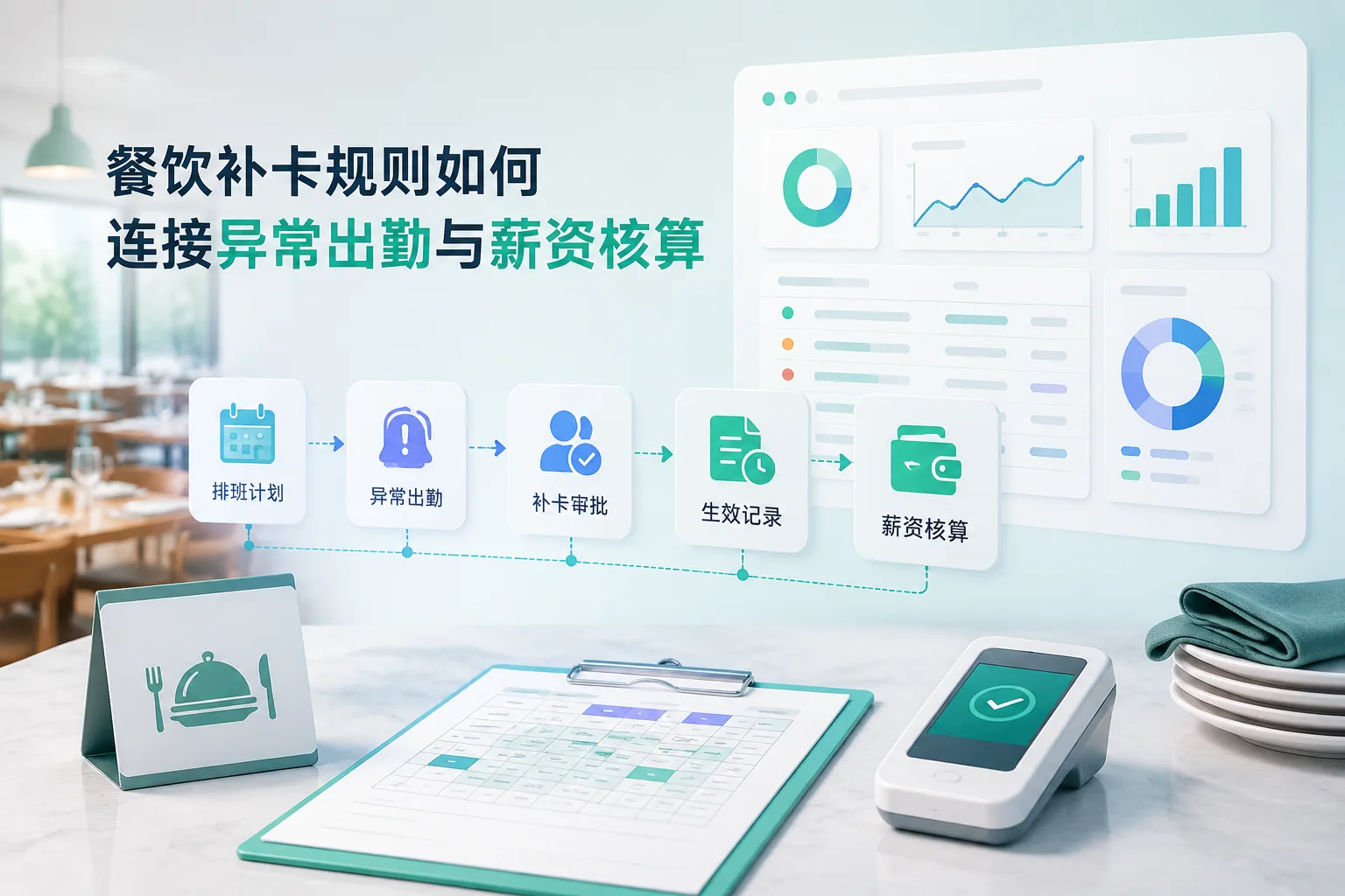 餐饮补卡规则如何连接异常出勤与薪资核算文章封面