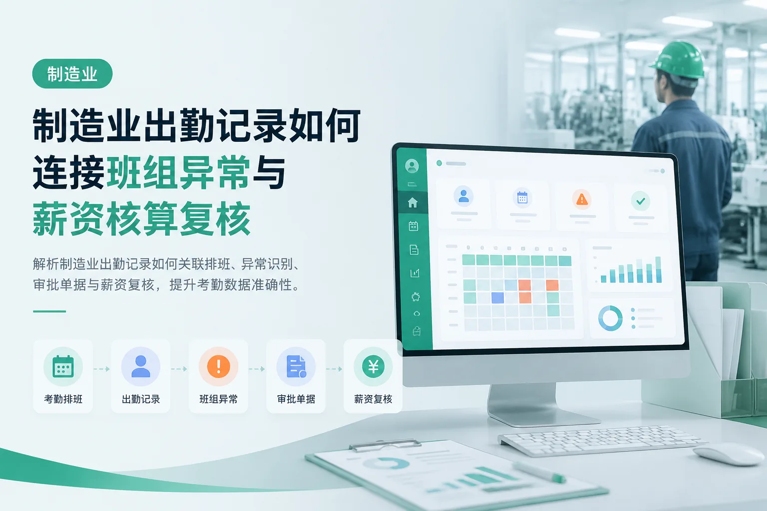 制造业出勤记录如何连接班组异常与薪资核算复核文章封面