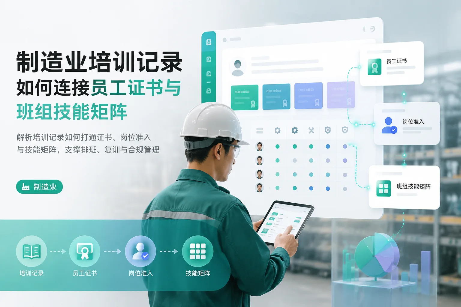 制造业培训记录如何连接员工证书与班组技能矩阵文章封面