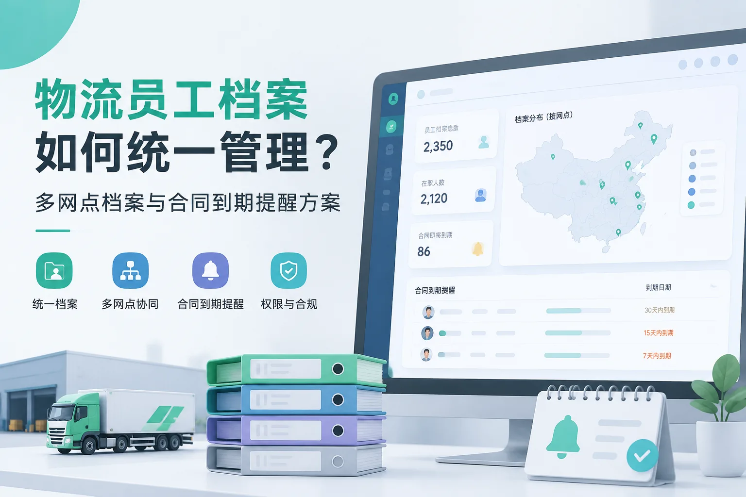 物流员工档案如何统一管理？多网点档案与合同到期提醒方案文章封面