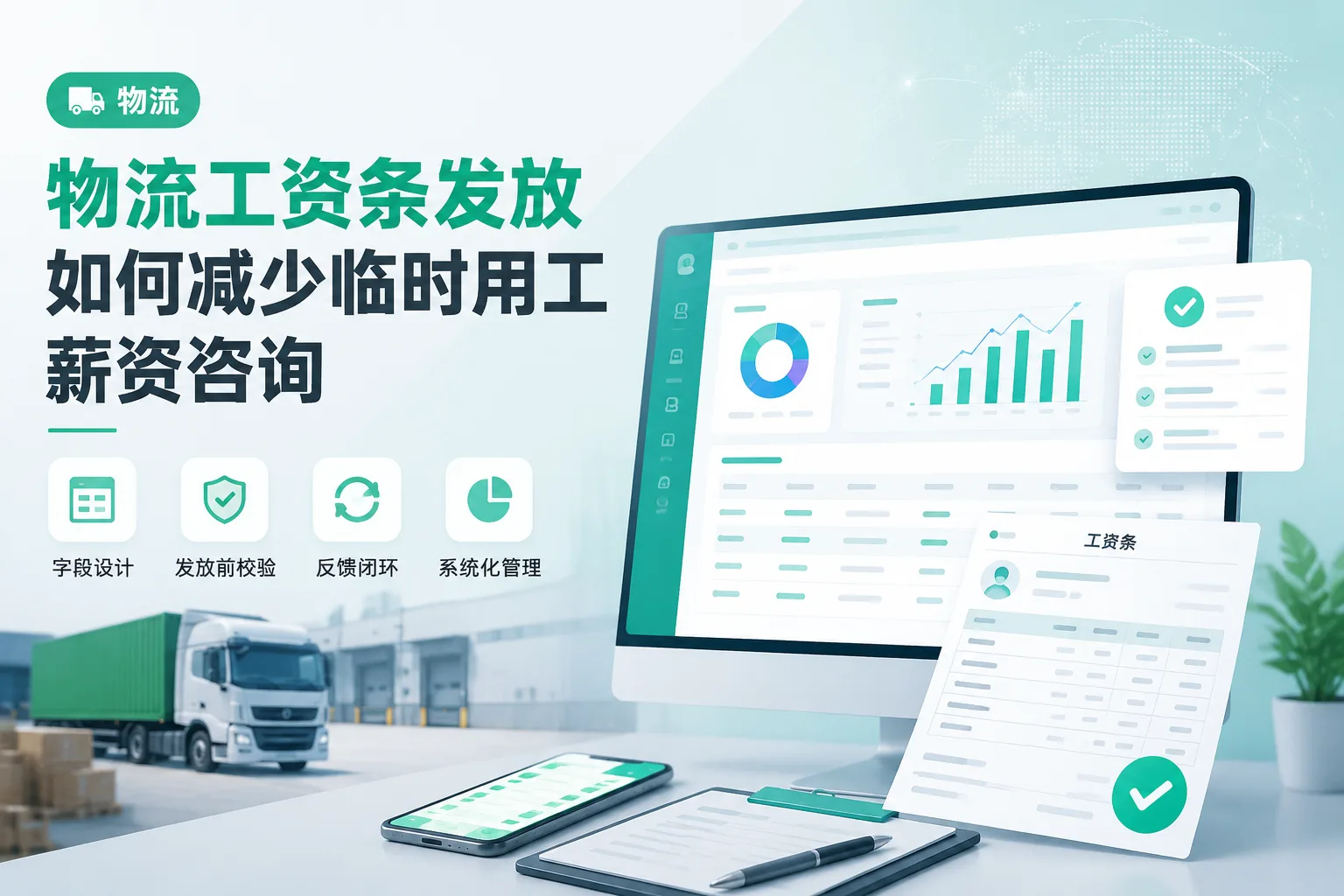 物流工资条发放如何减少临时用工薪资咨询文章封面