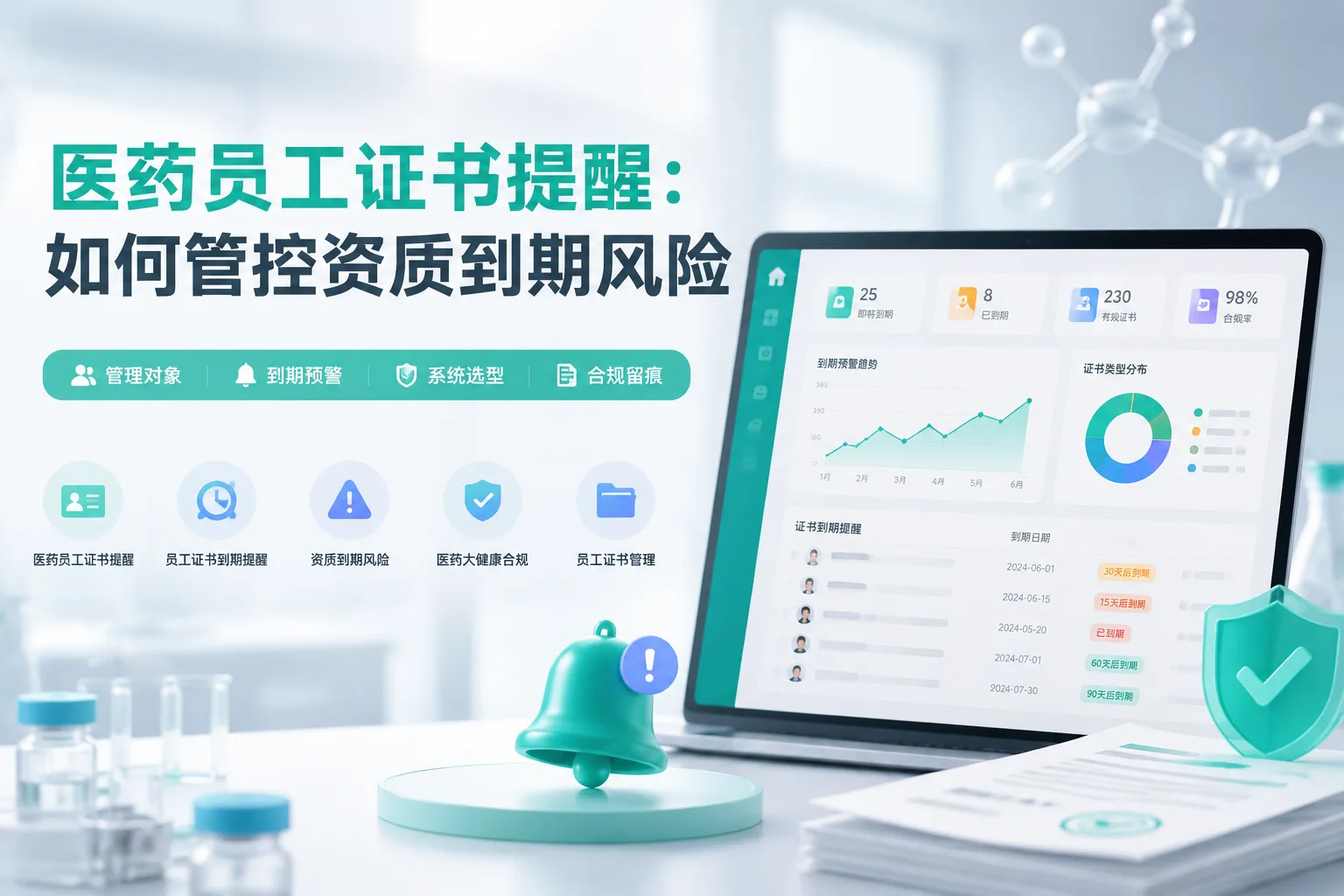 医药员工证书提醒：如何管控资质到期风险文章封面