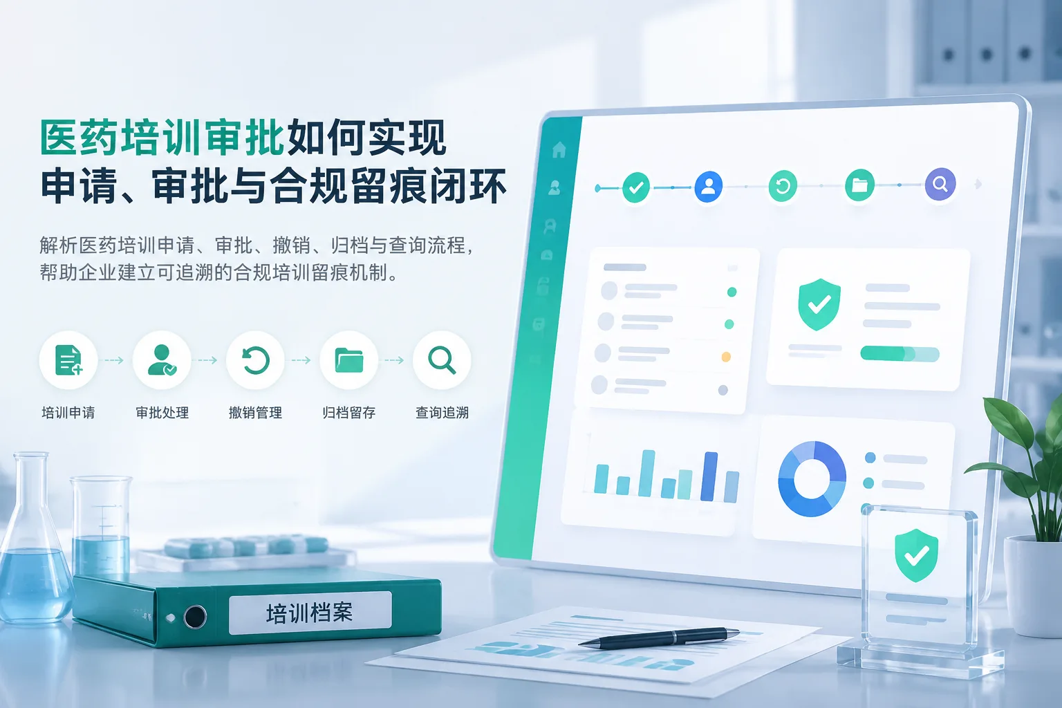 医药培训审批如何实现申请、审批与合规留痕闭环文章封面