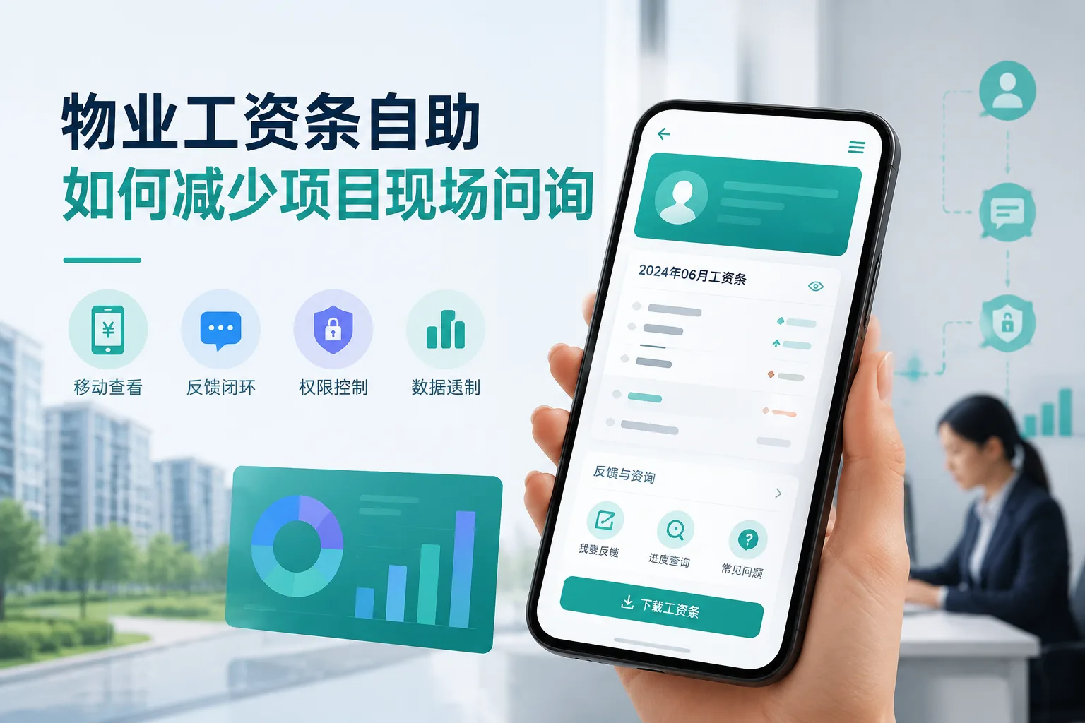 物业工资条自助如何减少项目现场问询文章封面