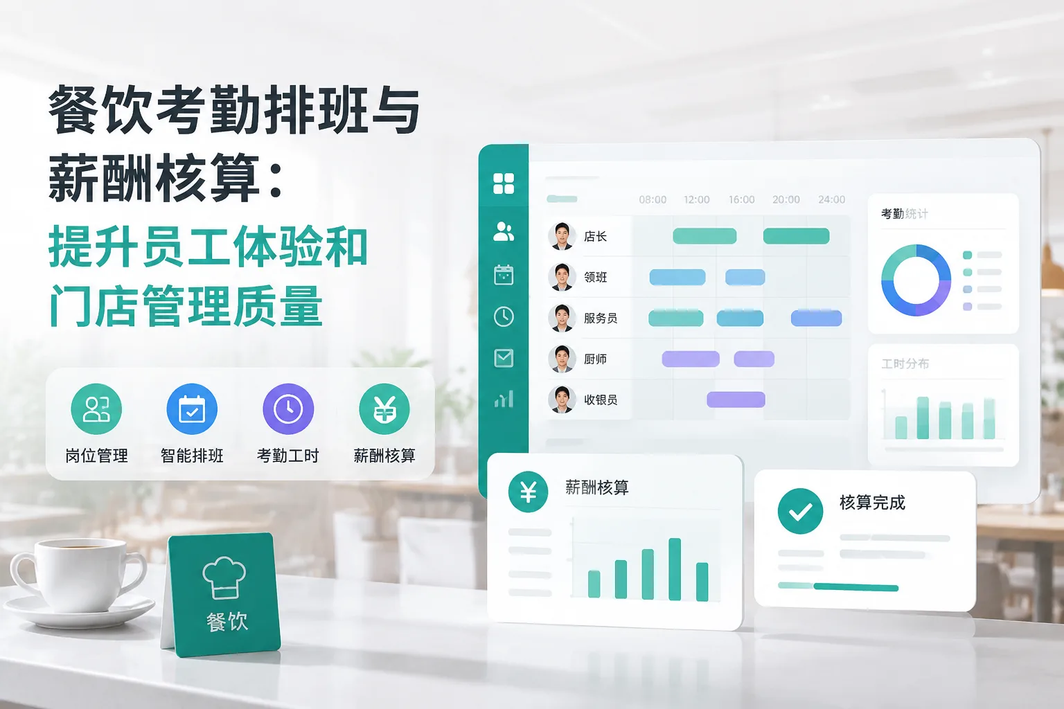 餐饮考勤排班与薪酬核算：提升员工体验和门店管理质量文章封面