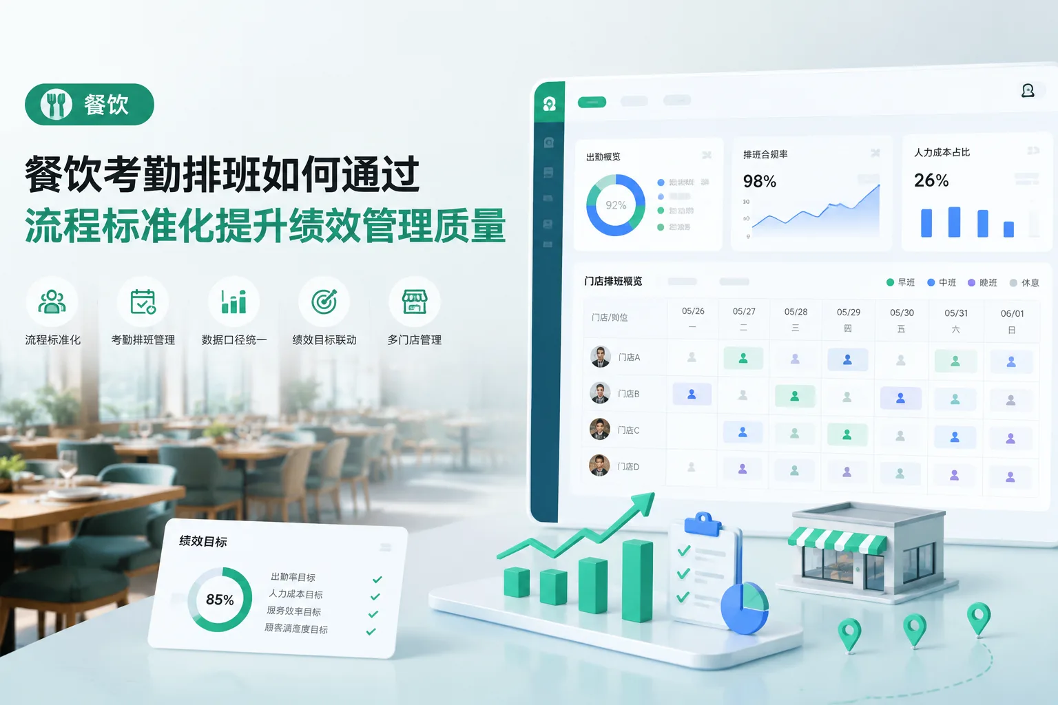 餐饮考勤排班如何通过流程标准化提升绩效管理质量文章封面