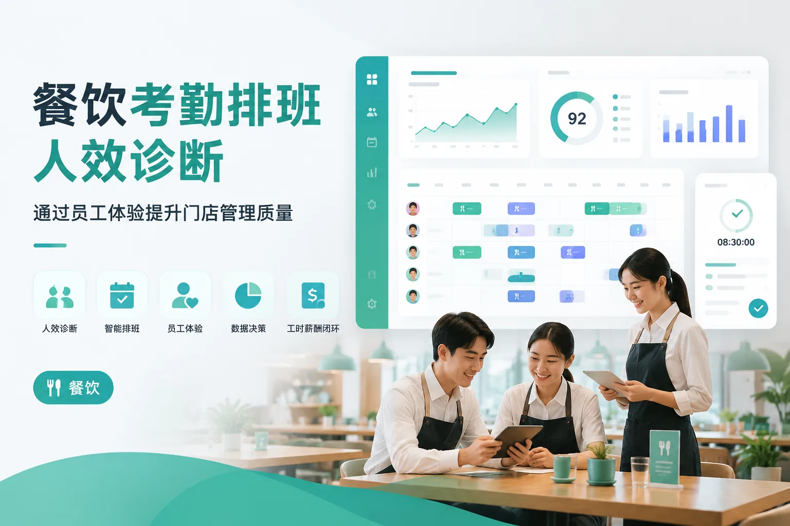 餐饮考勤排班人效诊断：通过员工体验提升门店管理质量文章封面