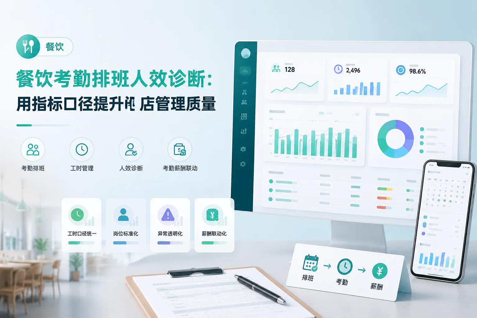 餐饮考勤排班人效诊断：用指标口径提升门店管理质量文章封面