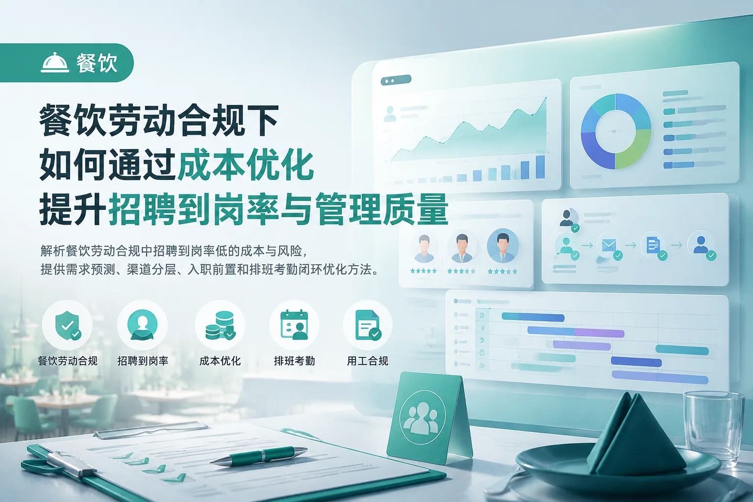 餐饮劳动合规下如何通过成本优化提升招聘到岗率与管理质量文章封面