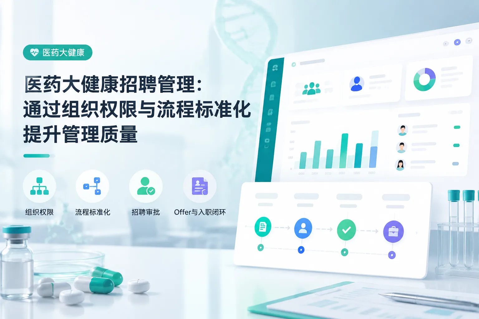 医药大健康招聘管理：通过组织权限与流程标准化提升管理质量文章封面