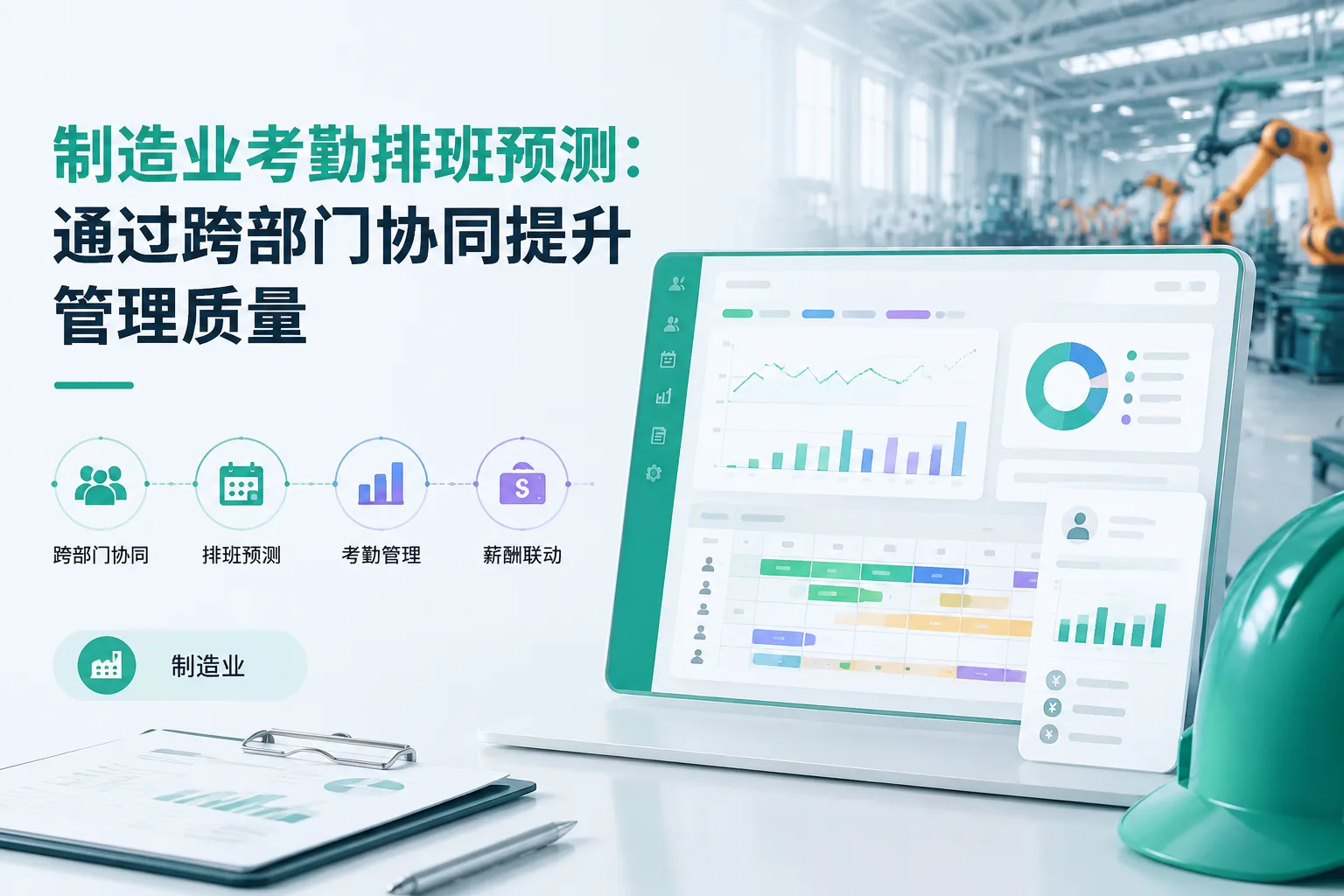 制造业考勤排班预测：通过跨部门协同提升管理质量文章封面