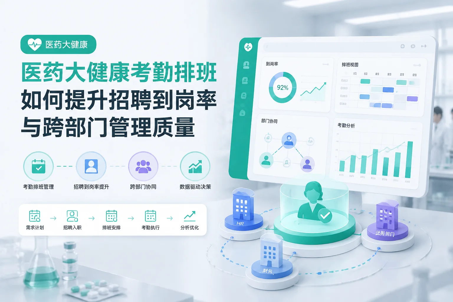 医药大健康考勤排班如何提升招聘到岗率与跨部门管理质量文章封面