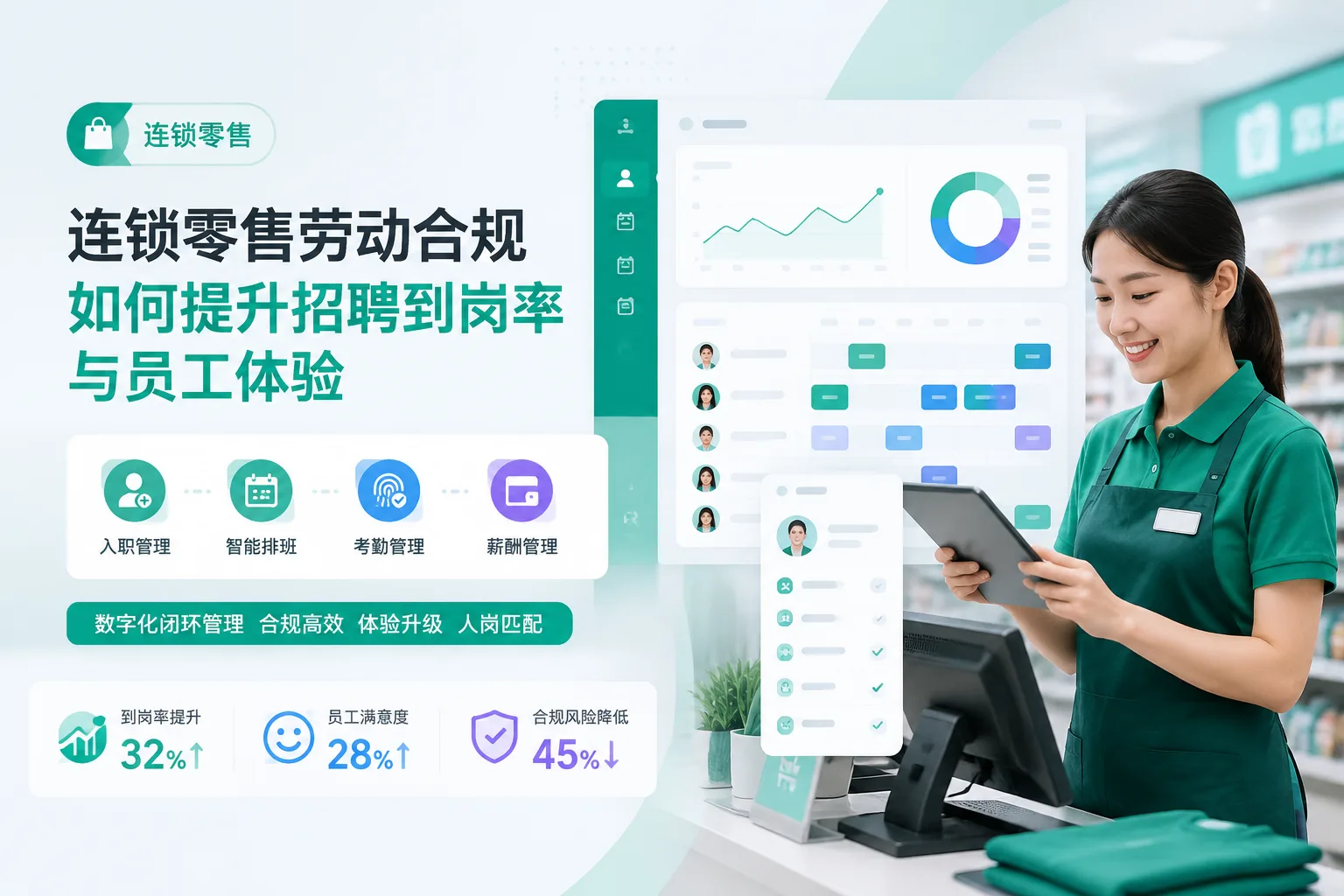连锁零售劳动合规如何提升招聘到岗率与员工体验文章封面