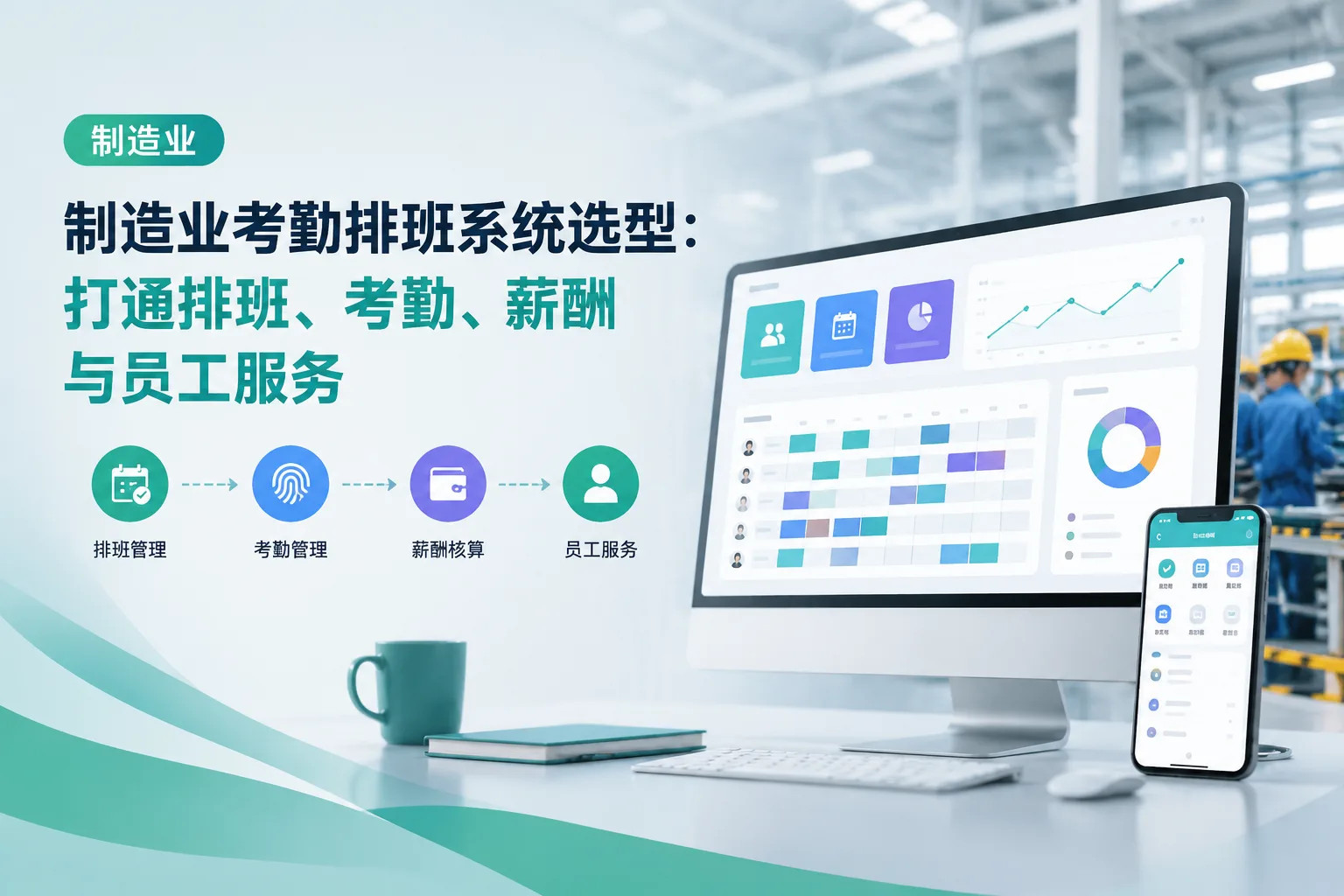 制造业考勤排班系统选型：打通排班、考勤、薪酬与员工服务文章封面