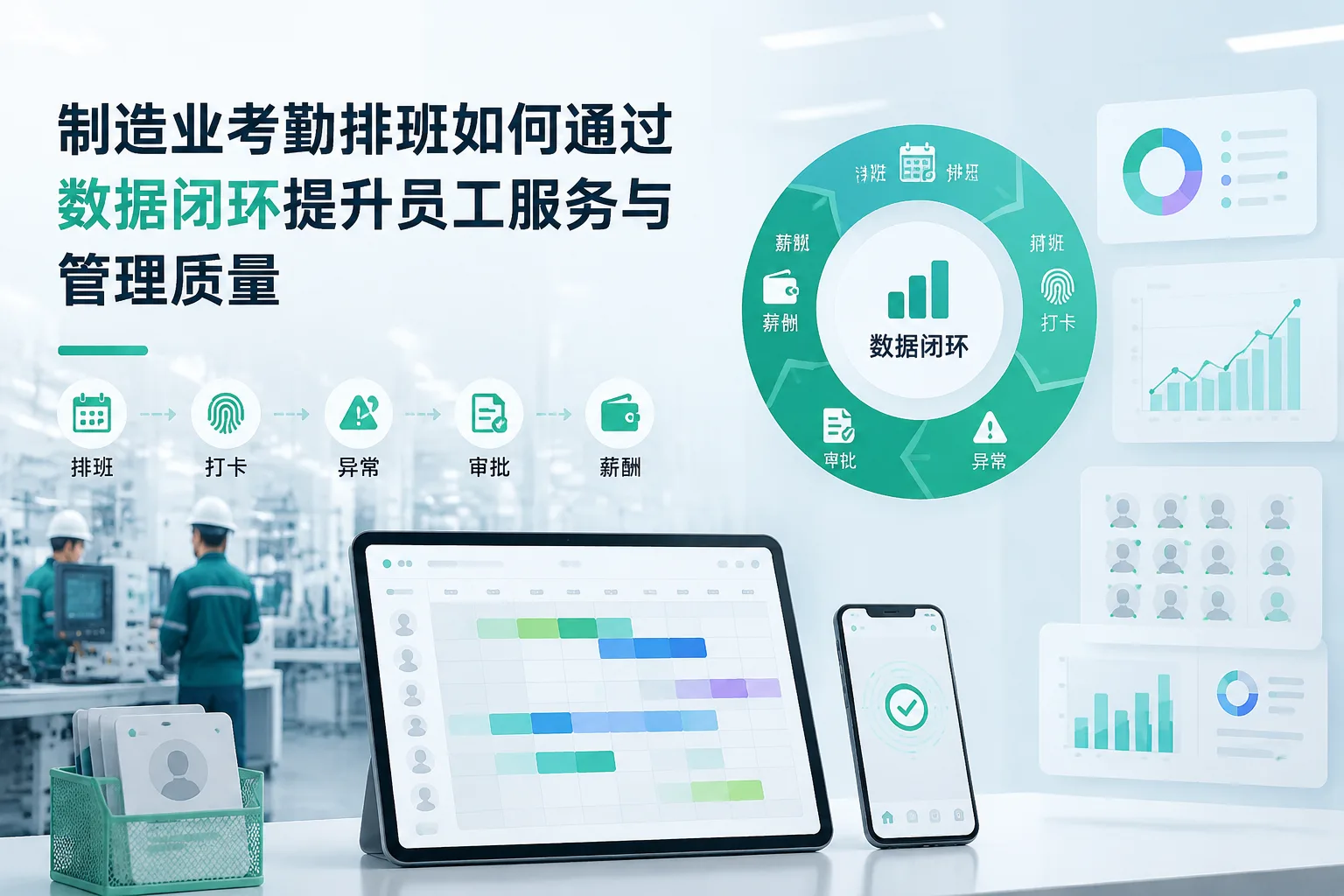 制造业考勤排班如何通过数据闭环提升员工服务与管理质量文章封面