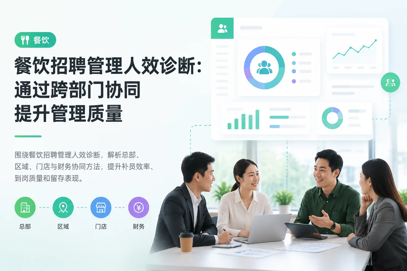 餐饮招聘管理人效诊断：通过跨部门协同提升管理质量文章封面
