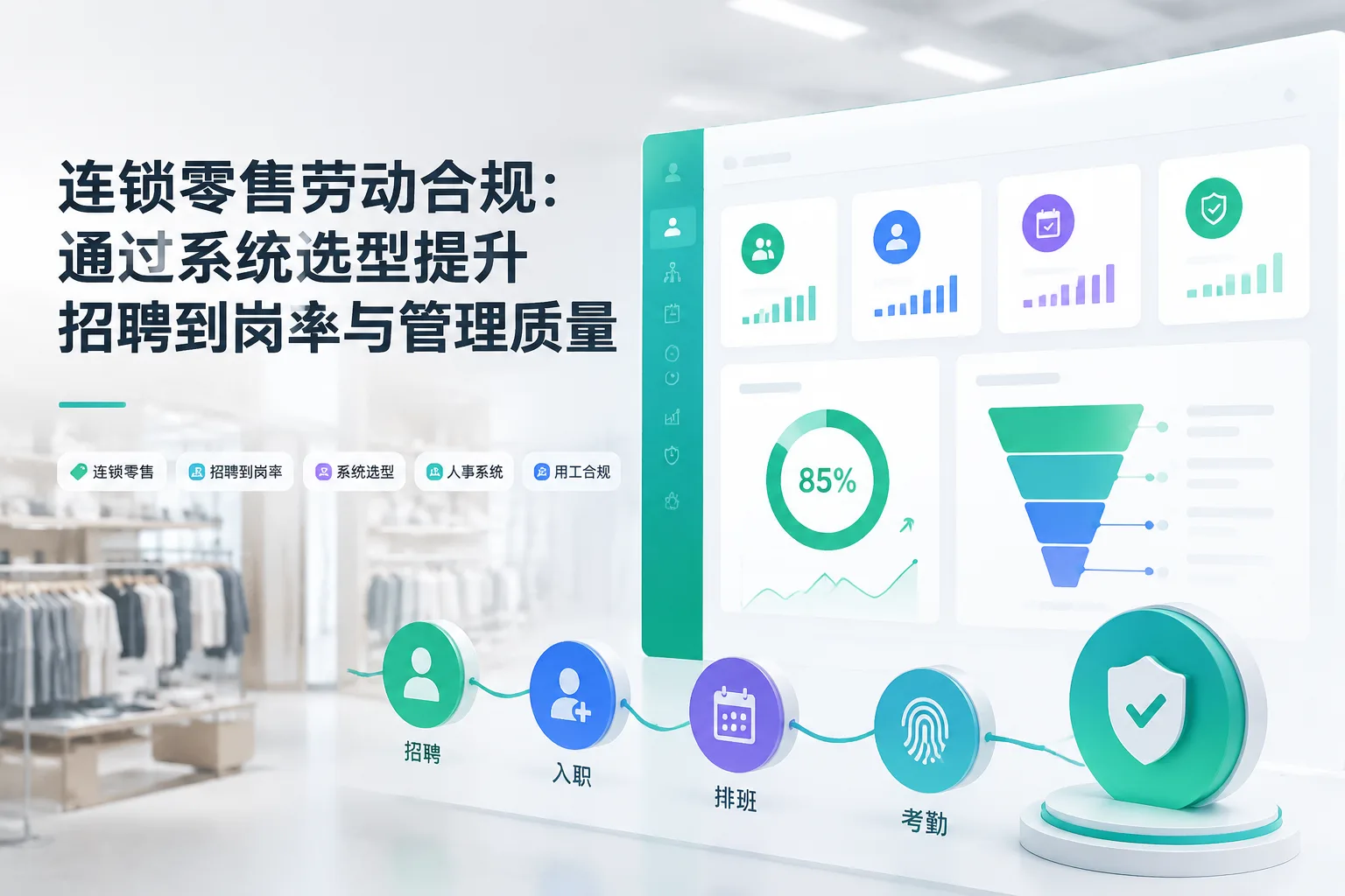 连锁零售劳动合规：通过系统选型提升招聘到岗率与管理质量文章封面