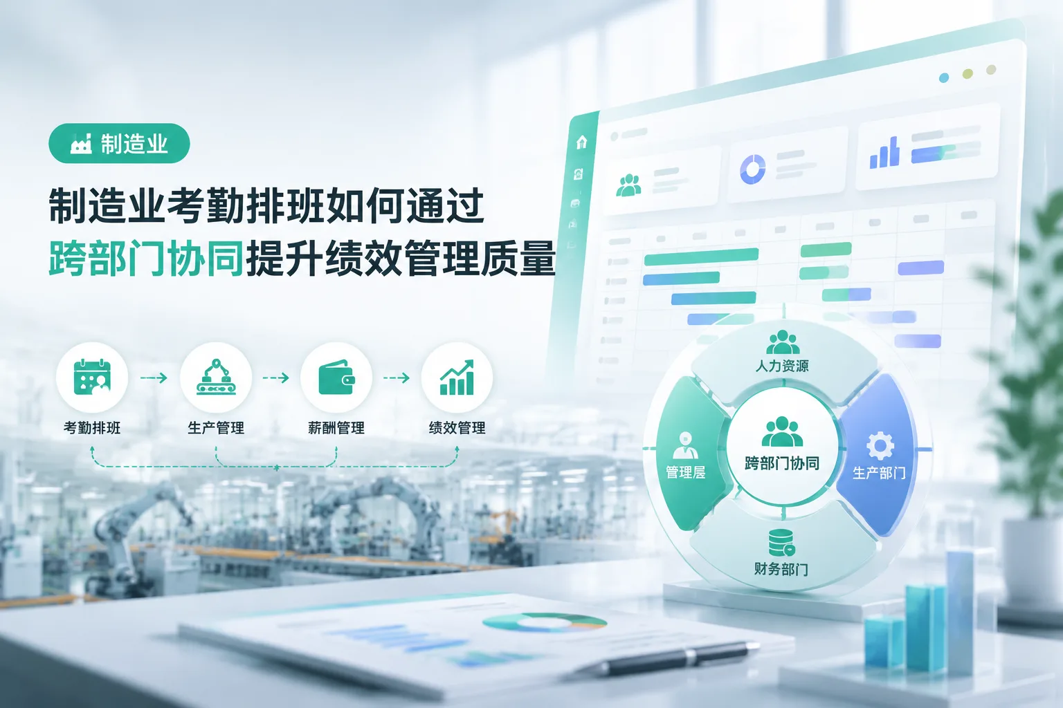制造业考勤排班如何通过跨部门协同提升绩效管理质量文章封面
