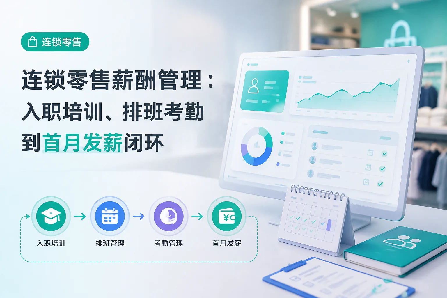 连锁零售薪酬管理：入职培训、排班考勤到首月发薪闭环文章封面