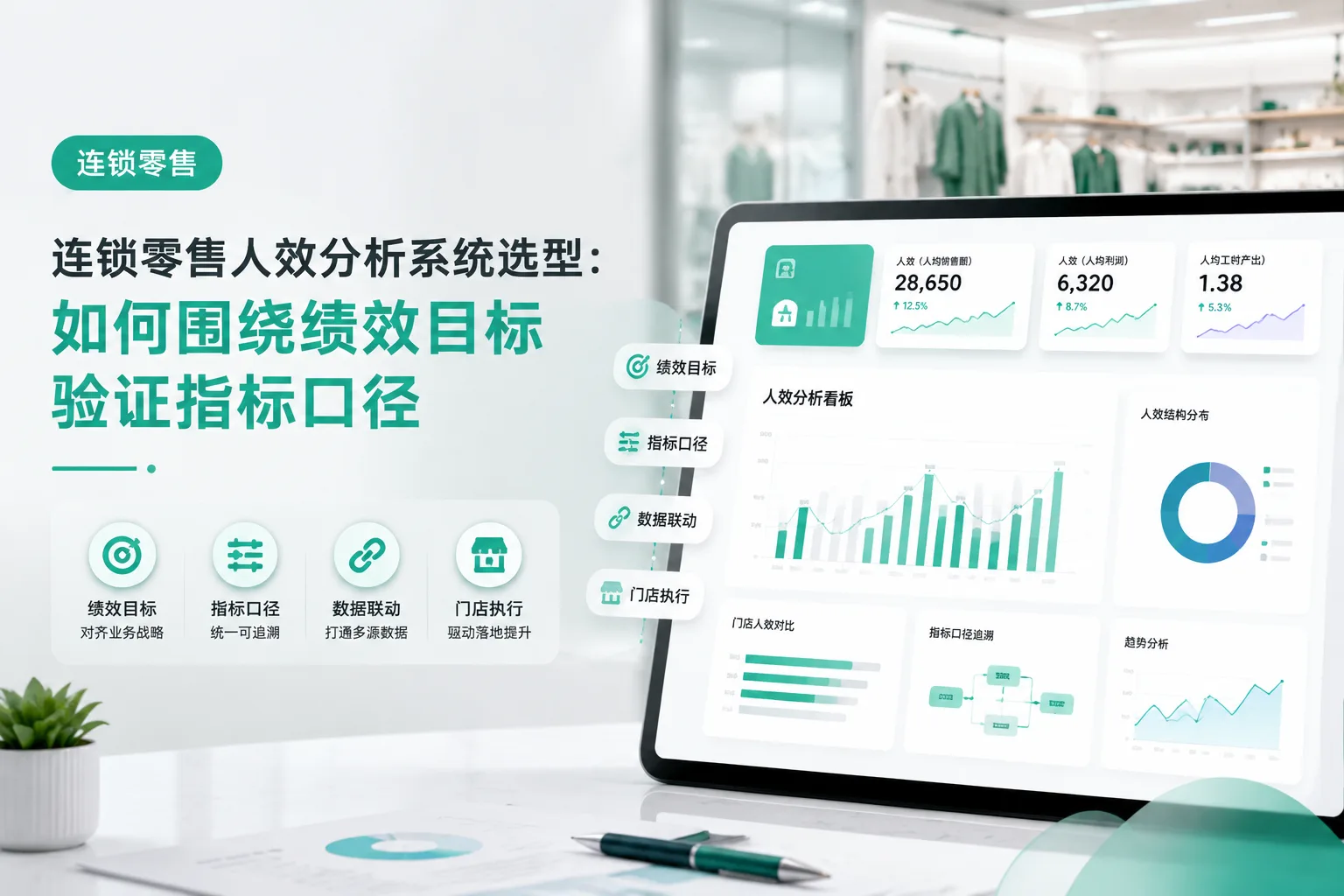 连锁零售人效分析系统选型:如何围绕绩效目标验证指标口径文章封面