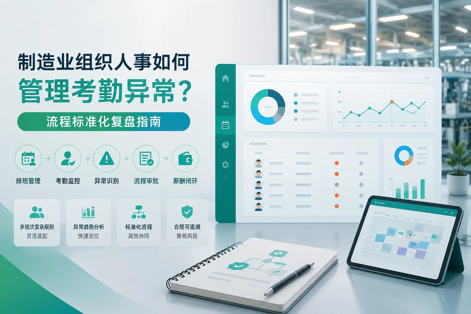 制造业组织人事如何管理考勤异常？流程标准化复盘指南文章封面