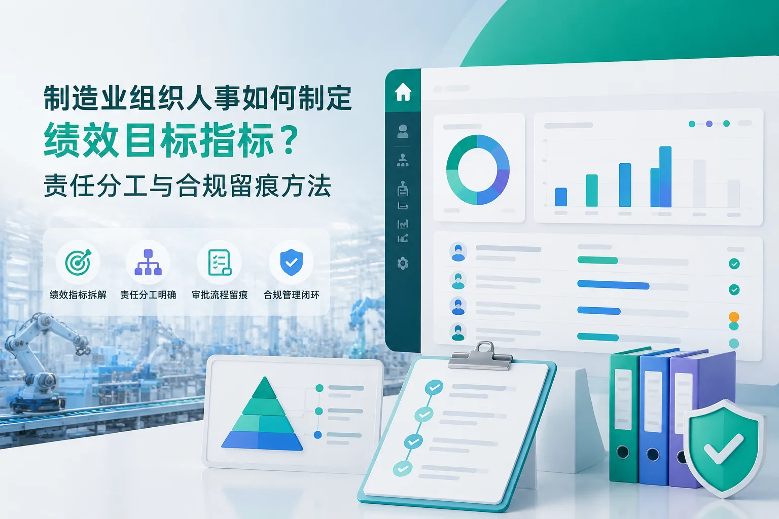 制造业组织人事如何制定绩效目标指标？责任分工与合规留痕方法文章封面