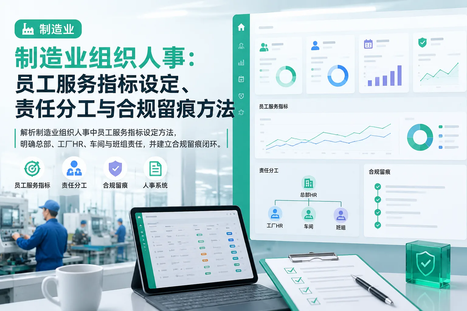 制造业组织人事：员工服务指标设定、责任分工与合规留痕方法文章封面