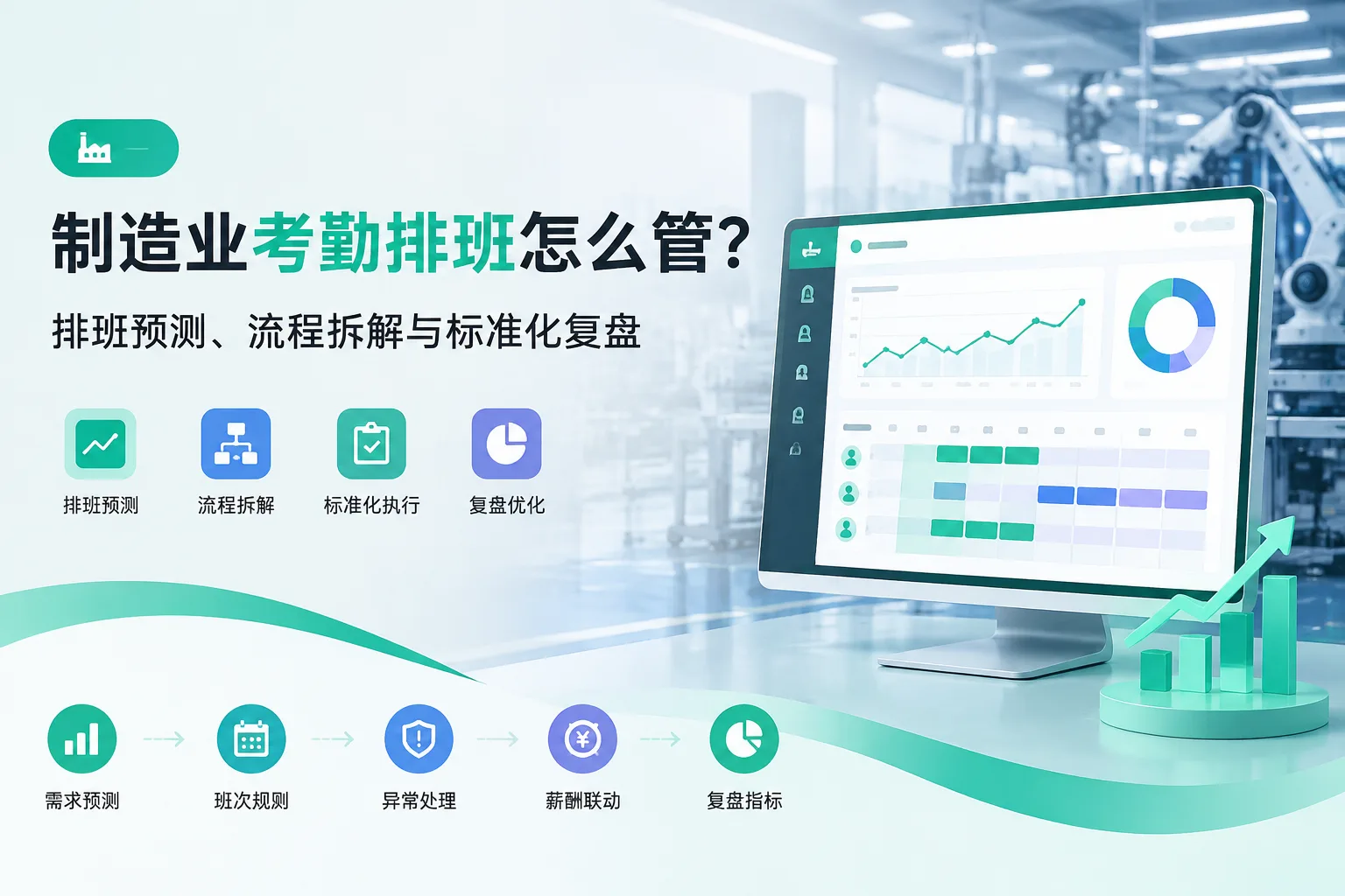 制造业考勤排班怎么管？排班预测、流程拆解与标准化复盘文章封面
