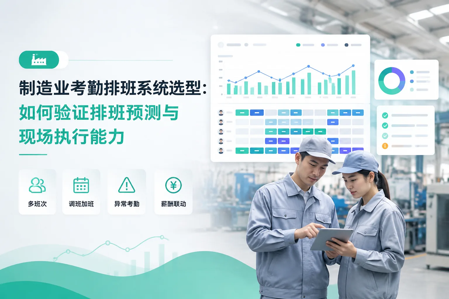 制造业考勤排班系统选型：如何验证排班预测与现场执行能力文章封面
