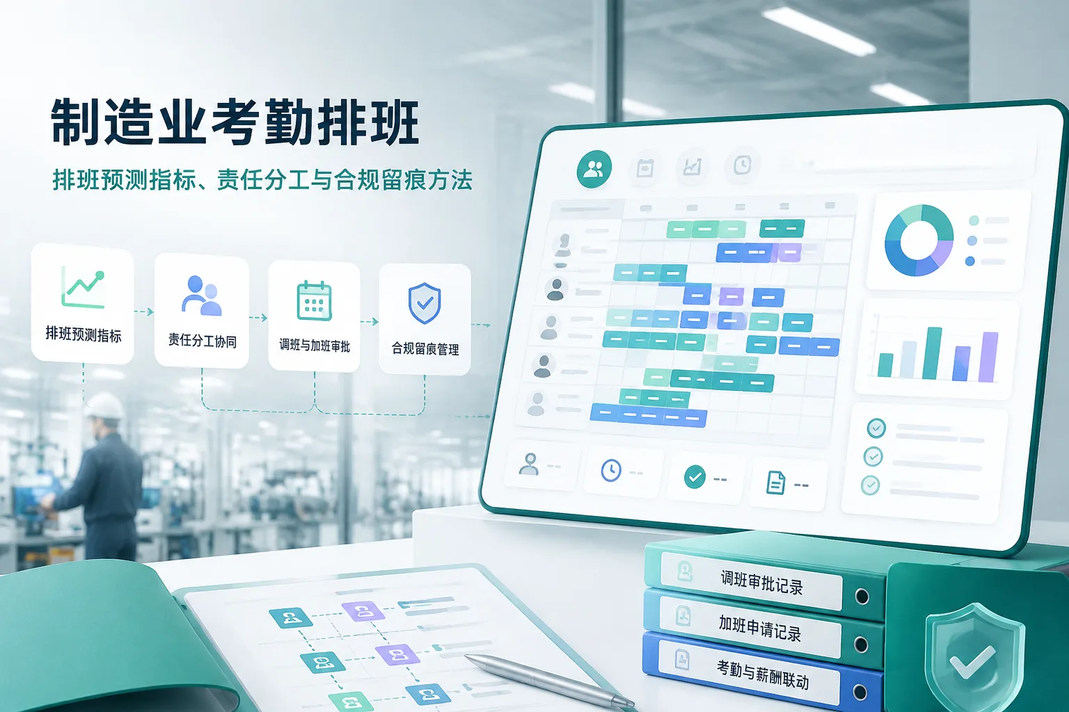 制造业考勤排班:排班预测指标、责任分工与合规留痕方法文章封面