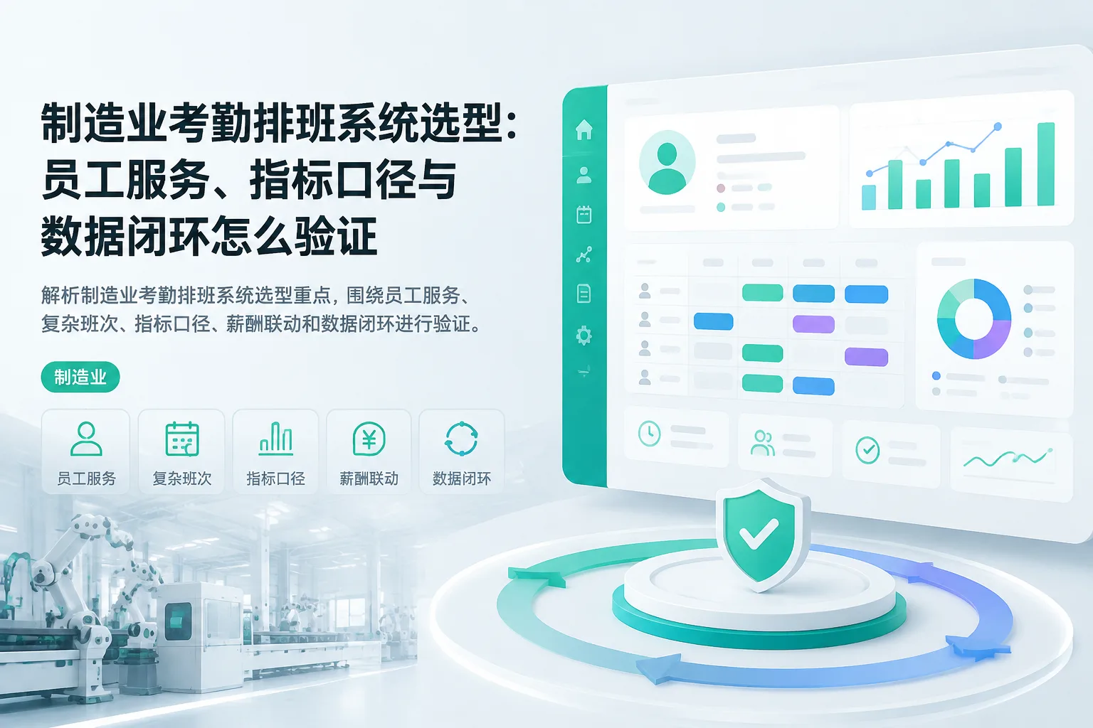 制造业考勤排班系统选型:员工服务、指标口径与数据闭环怎么验证文章封面