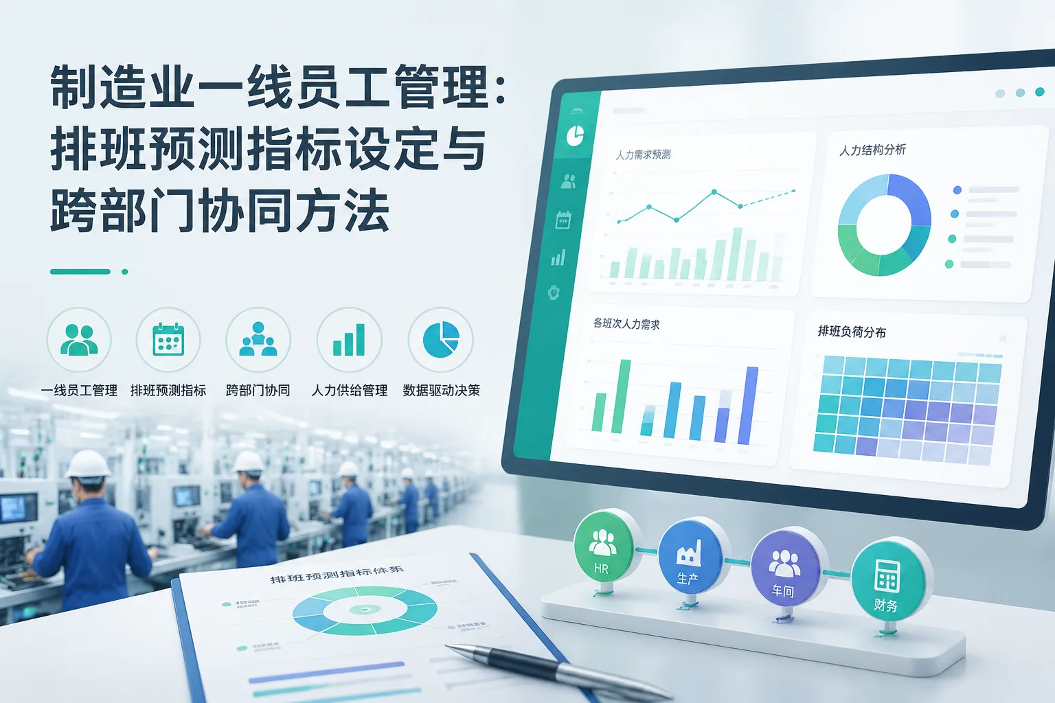 制造业一线员工管理:排班预测指标设定与跨部门协同方法文章封面
