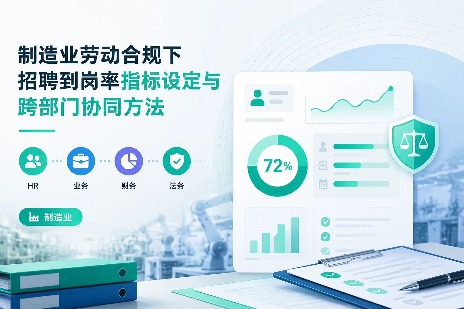 制造业劳动合规下招聘到岗率指标设定与跨部门协同方法文章封面