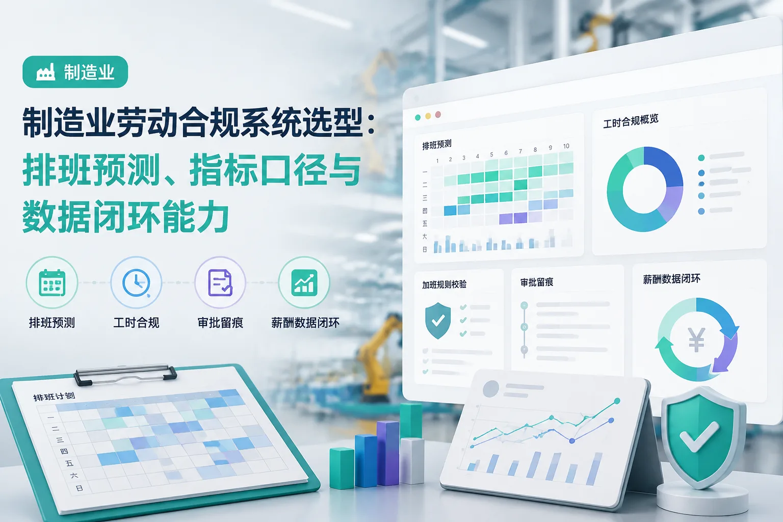 制造业劳动合规系统选型：排班预测、指标口径与数据闭环能力文章封面