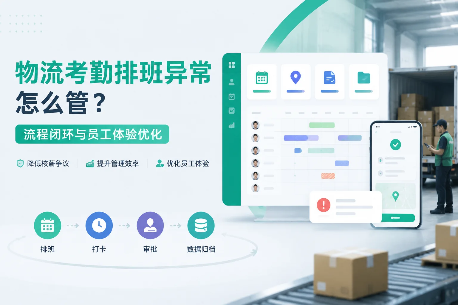 物流考勤排班异常怎么管？流程闭环与员工体验优化文章封面