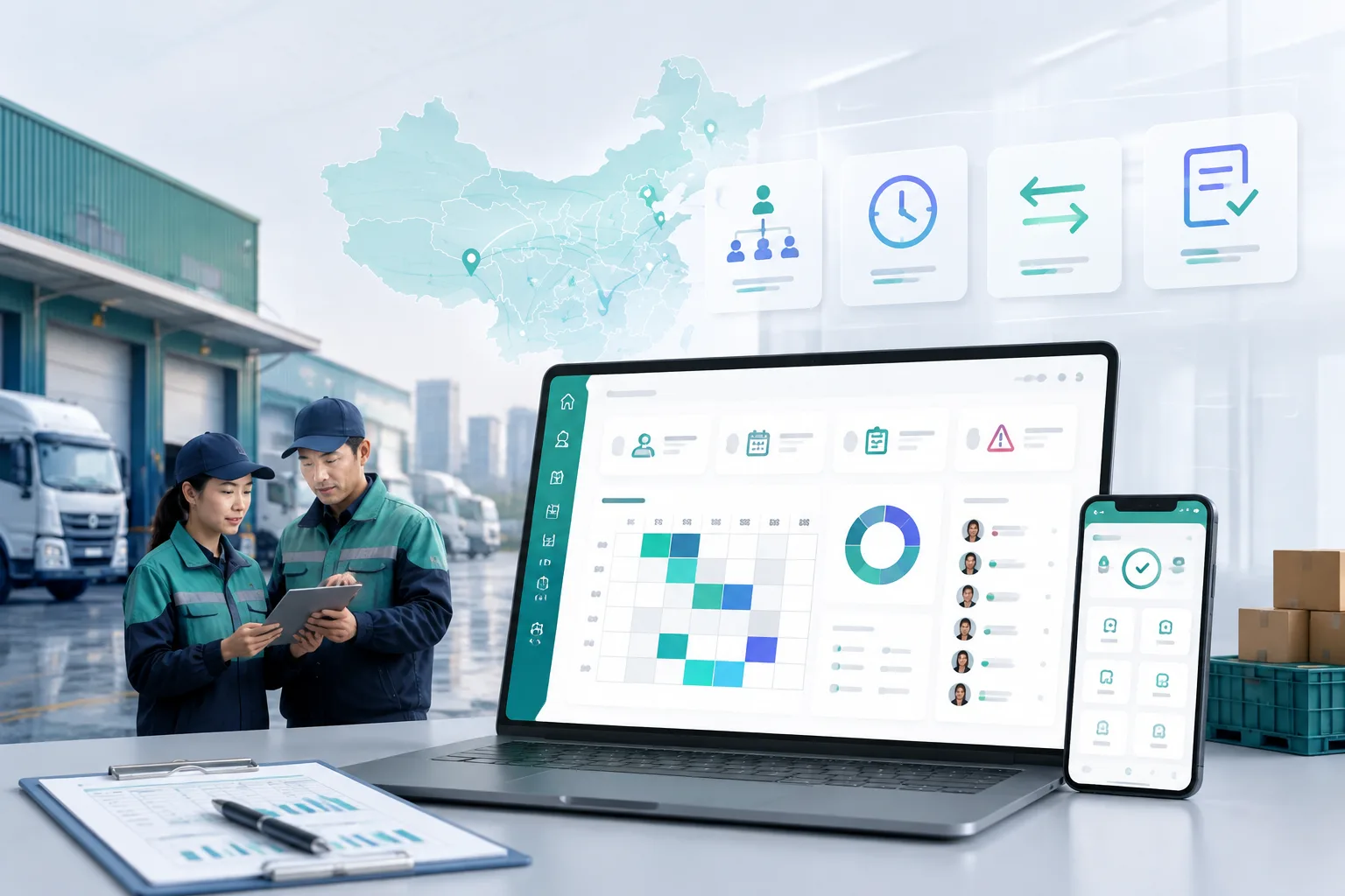 物流考勤排班系统选型：多门店协同与现场执行能力指南文章封面