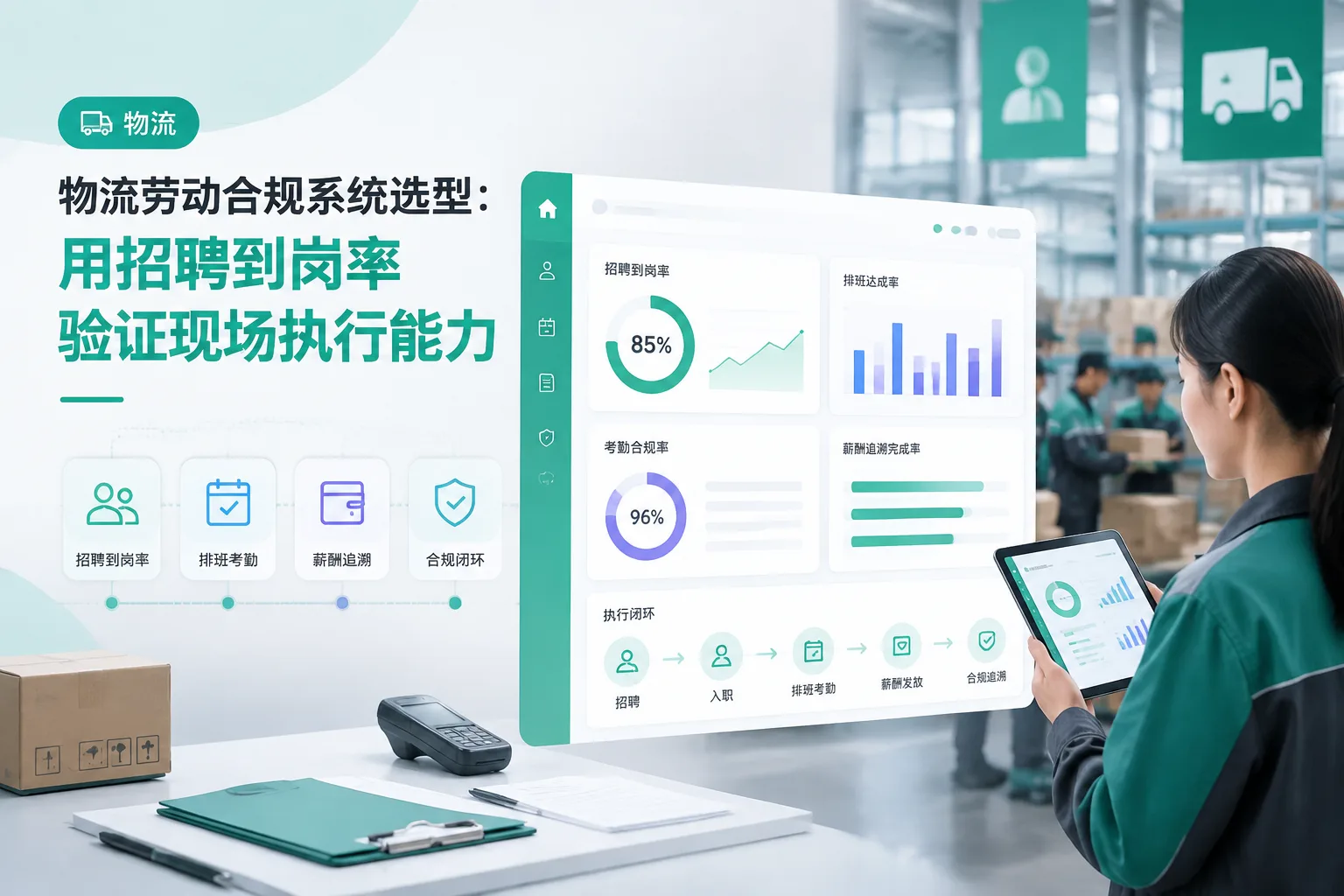 物流劳动合规系统选型：用招聘到岗率验证现场执行能力文章封面