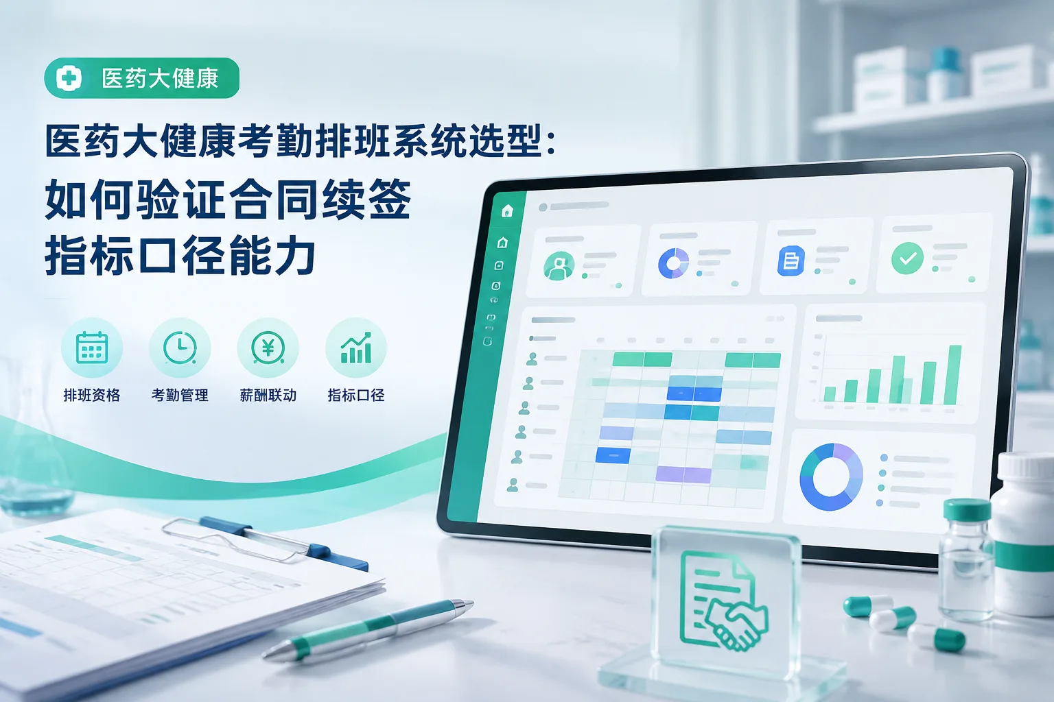 医药大健康考勤排班系统选型：如何验证合同续签指标口径能力文章封面