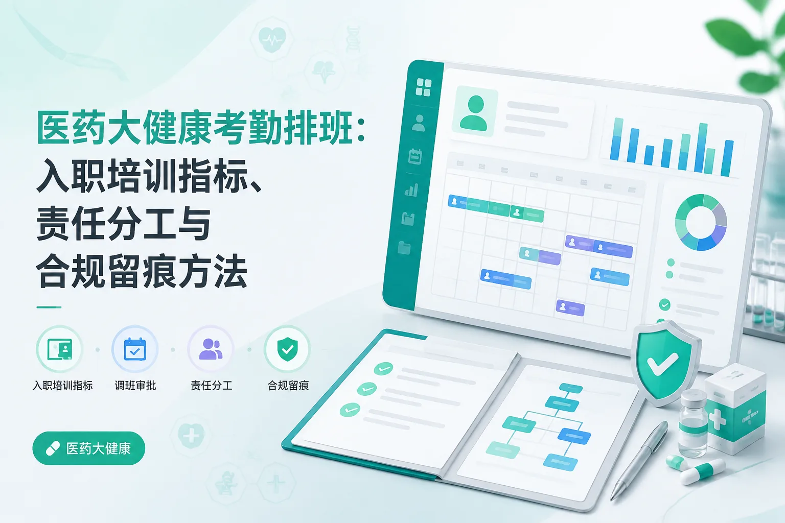 医药大健康考勤排班：入职培训指标、责任分工与合规留痕方法文章封面