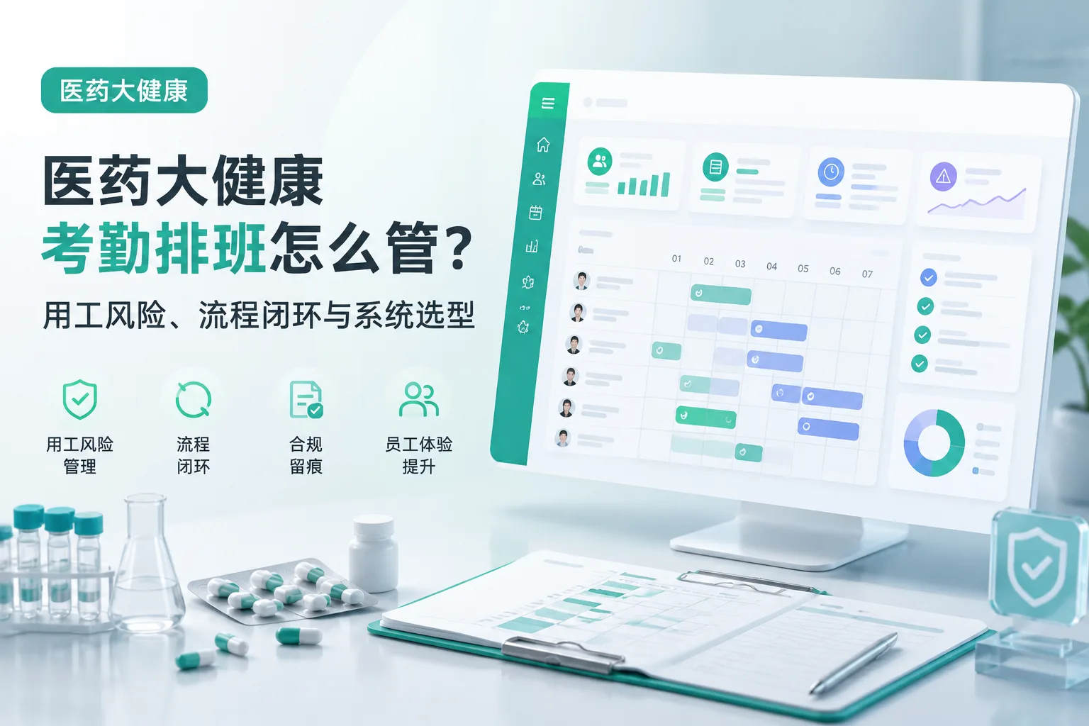 医药大健康考勤排班怎么管？用工风险、流程闭环与系统选型文章封面