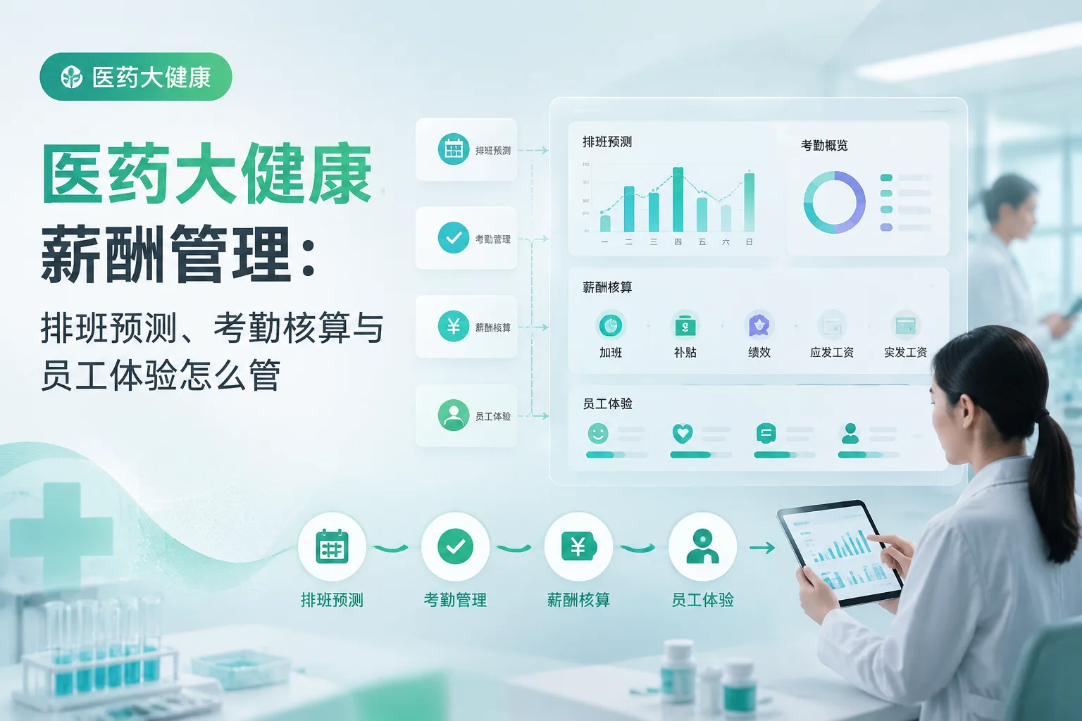 医药大健康薪酬管理：排班预测、考勤核算与员工体验怎么管文章封面