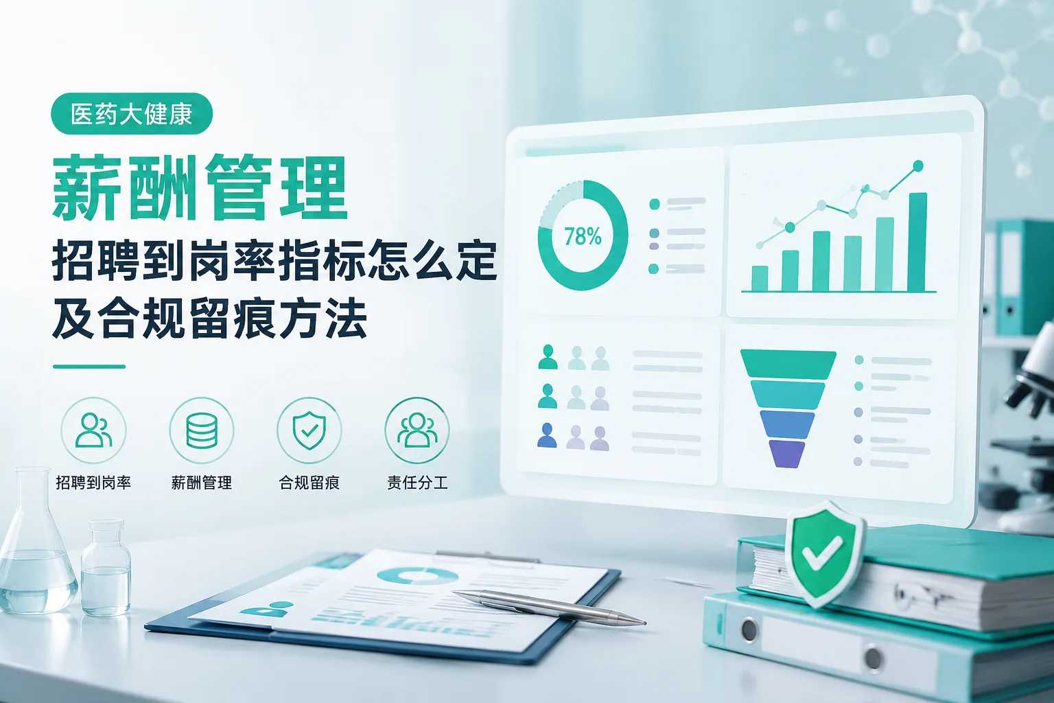医药大健康薪酬管理:招聘到岗率指标怎么定及合规留痕方法文章封面