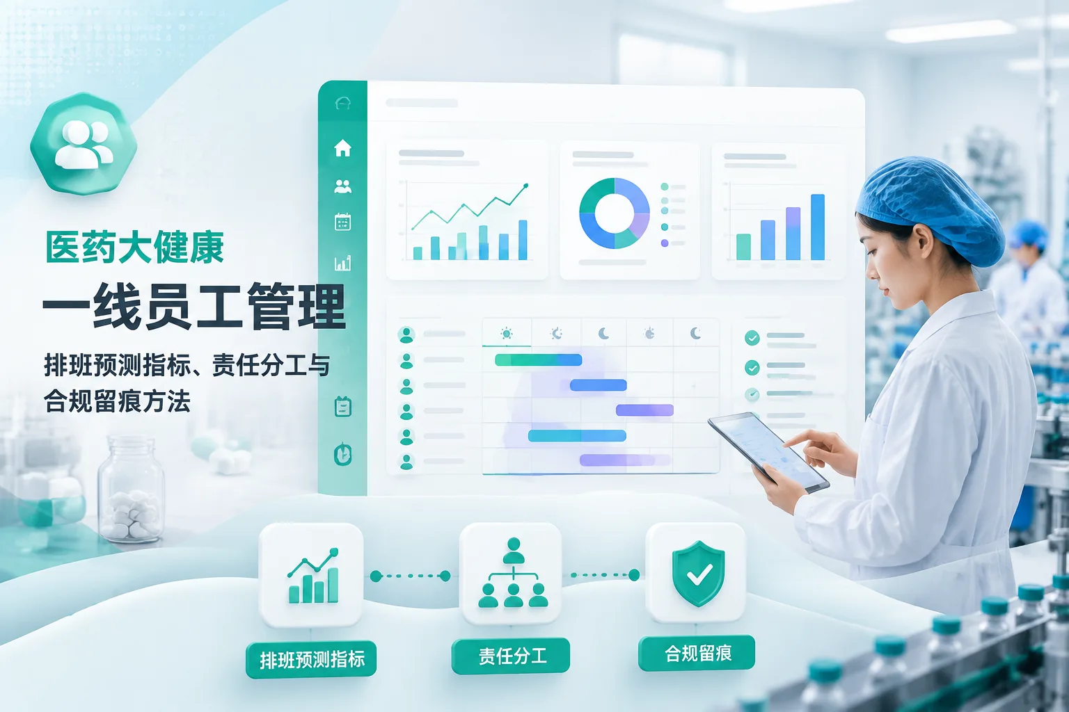 医药大健康一线员工管理：排班预测指标、责任分工与合规留痕方法文章封面