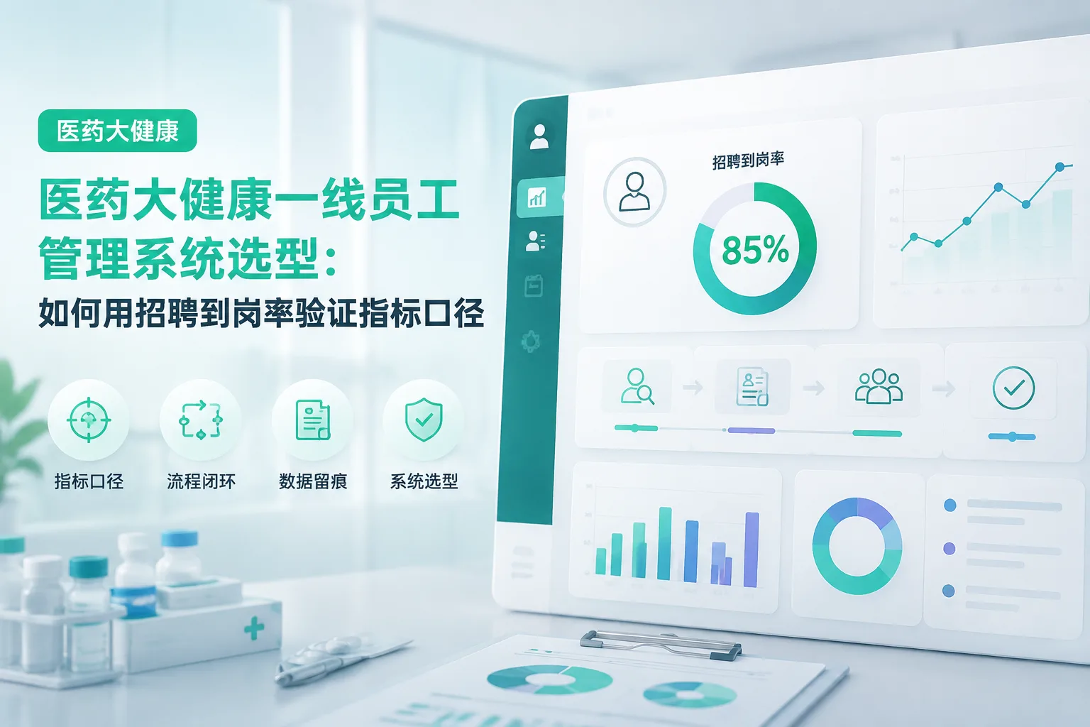 医药大健康一线员工管理系统选型：如何用招聘到岗率验证指标口径文章封面