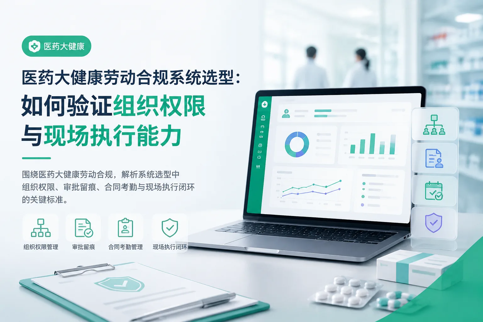医药大健康劳动合规系统选型：如何验证组织权限与现场执行能力文章封面