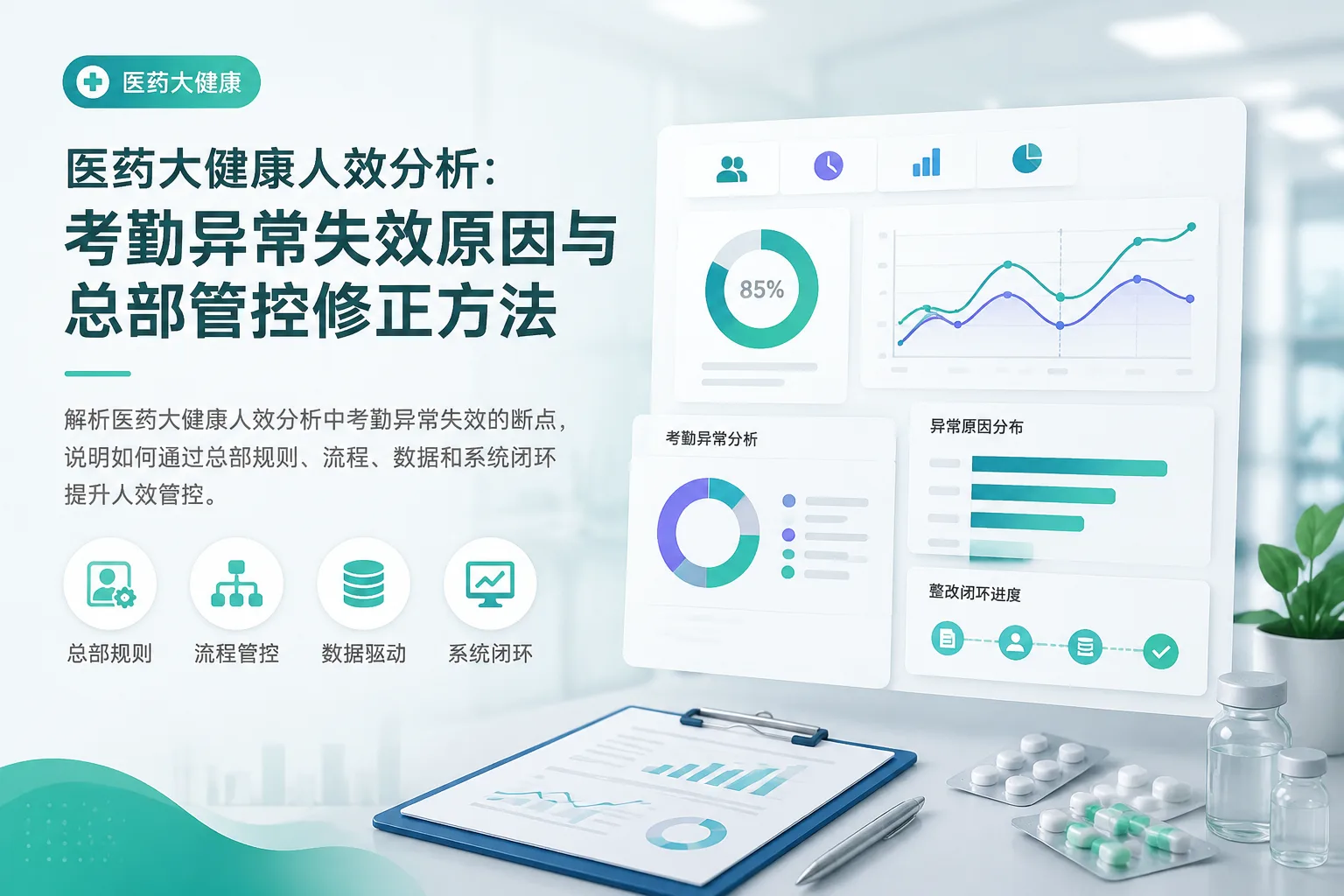 医药大健康人效分析：考勤异常失效原因与总部管控修正方法文章封面